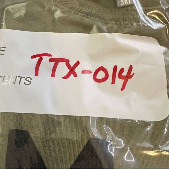 Amiri Reverse Bunny Short Sleeve Army Green Shirt Size 3XL Fits Like Large - Picture 10 of 10